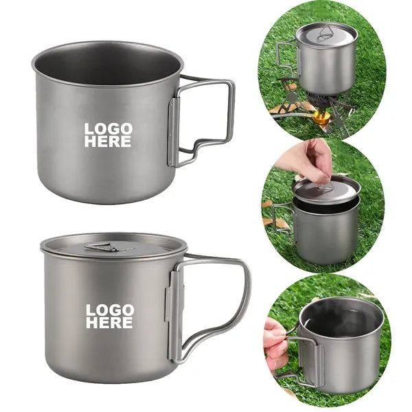Titanium Camping Cookware Cooking Mug for Traveling