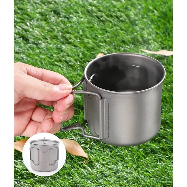 Titanium Camping Cookware Cooking Mug for Traveling