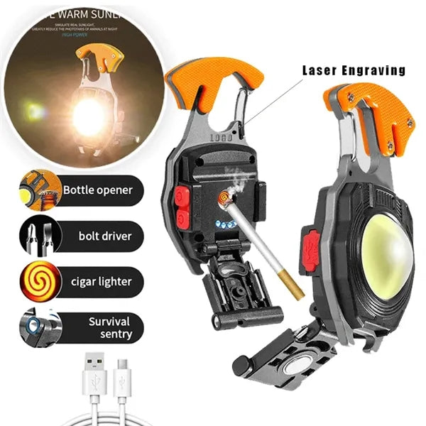 7 in 1 Rechargeable Emergency Multifuction Integrated Keycha