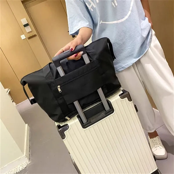 Foldable Expandable Lightweight Travel Duffel Tote Bag
