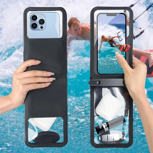 Double Space Waterproof Phone Pouch w/ Touch Screen Window