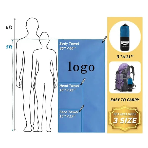 Double-Sided Fleece Quick-Dry Sports Towel