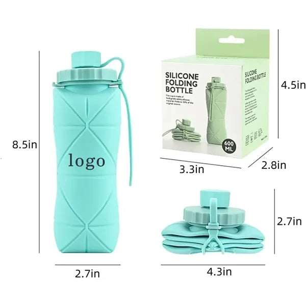 Outdoor Portable Silicone Collapsible Water Bottle