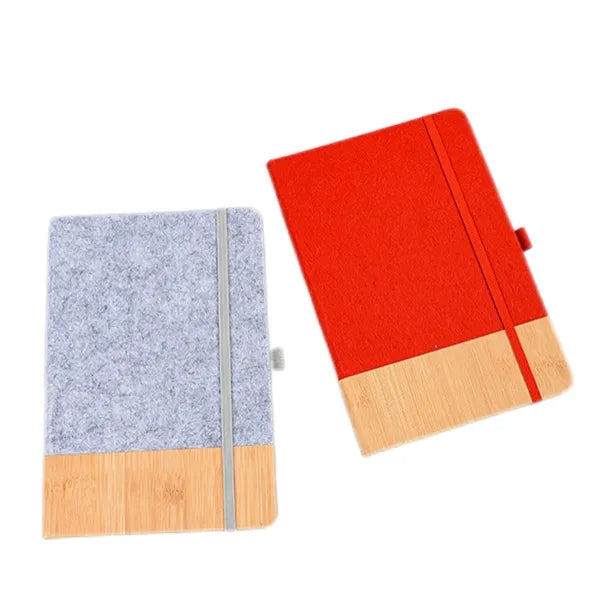Bamboo Pattern PU Cover Business Notebook Set