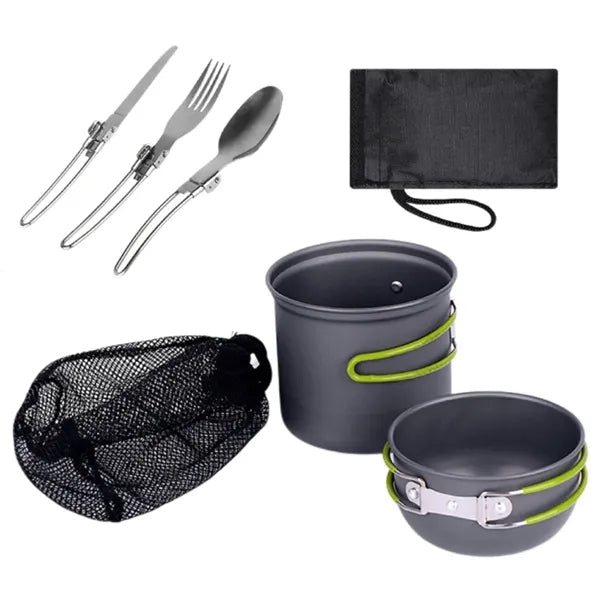 Foldable Outdoor Cooking Pot And Camping Cookware Set