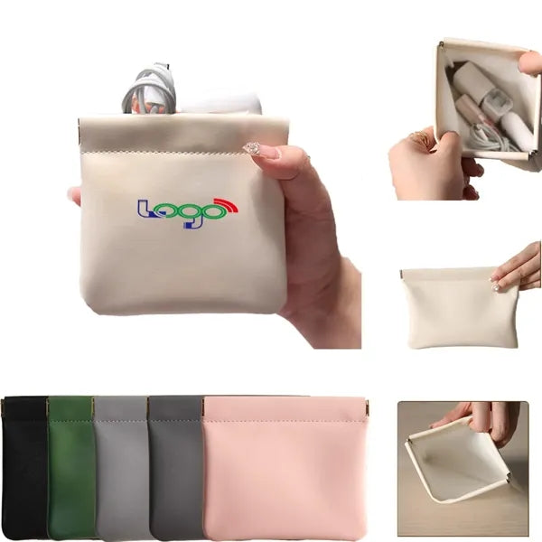 Leather Squeeze Coin Purse