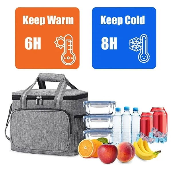 High-Capacity Insulated Outdoor Picnic Cooler