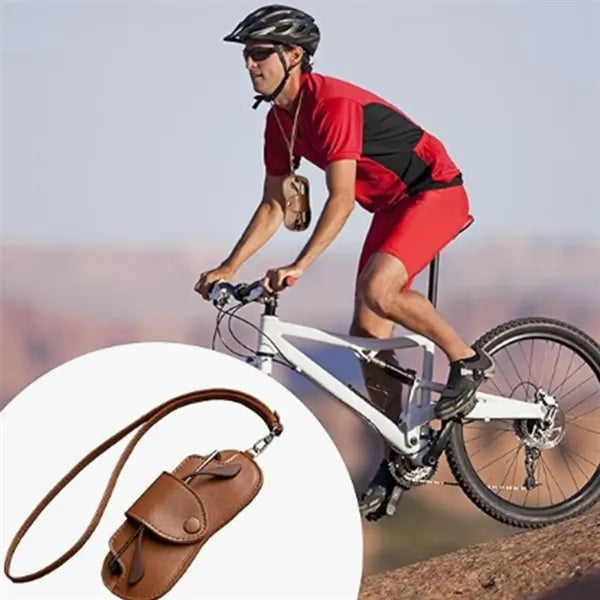 PU Leather Hanging Sunglasses Holder Case Pouch Bag