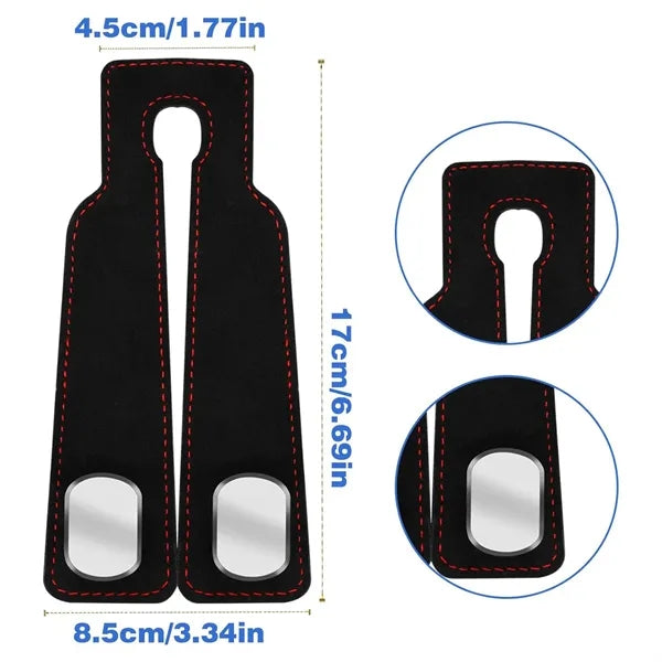 2in1 Leather Car Seat Headrest Hook Pack Hanger
