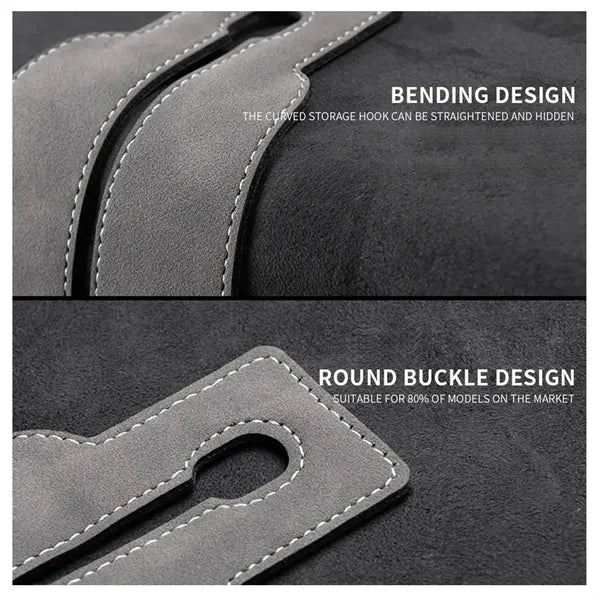 2in1 Leather Car Seat Headrest Hook Pack Hanger