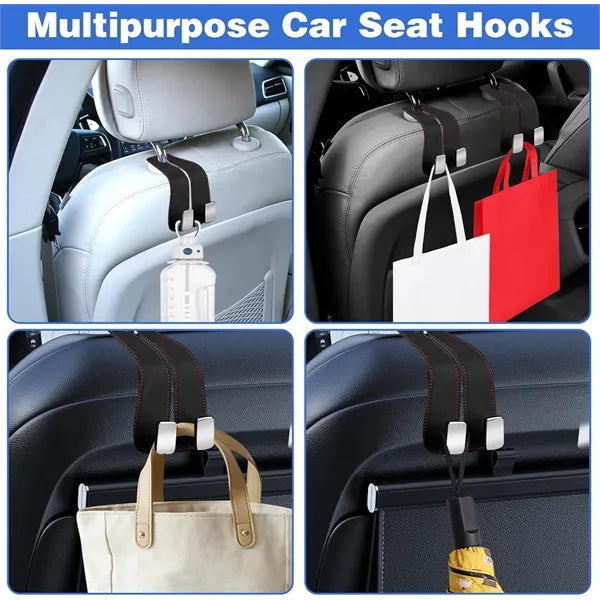 2in1 Leather Car Seat Headrest Hook Pack Hanger