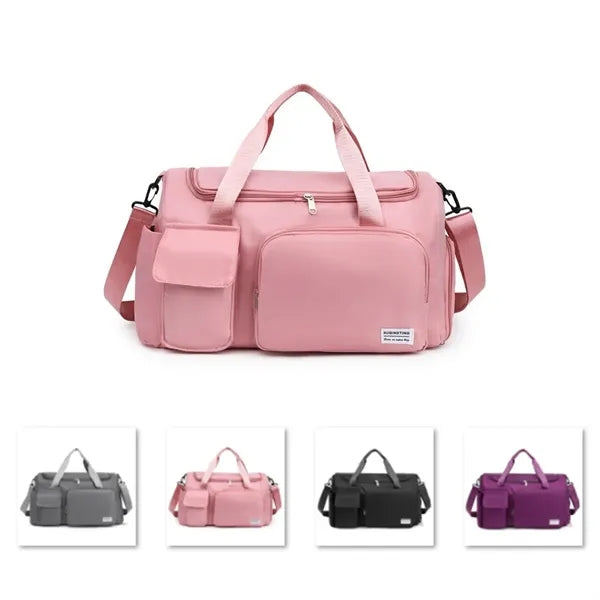 Women Travel Duffel Bag with Shoes Compartment