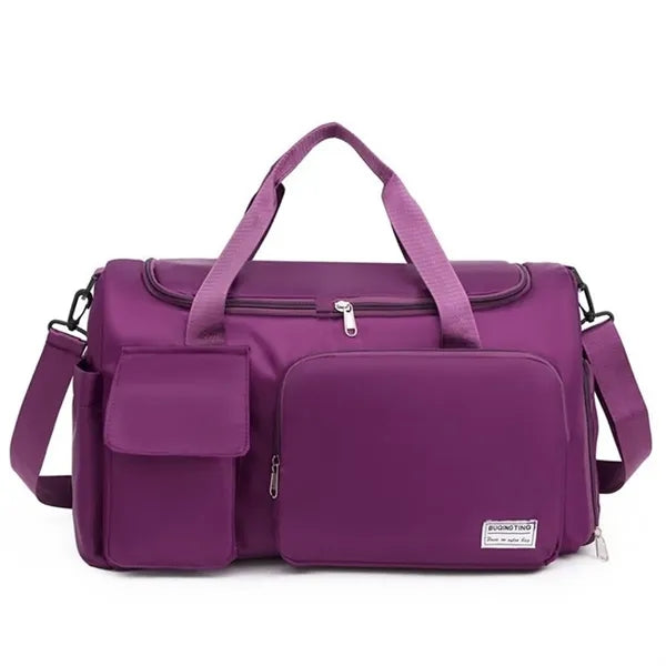Women Travel Duffel Bag with Shoes Compartment