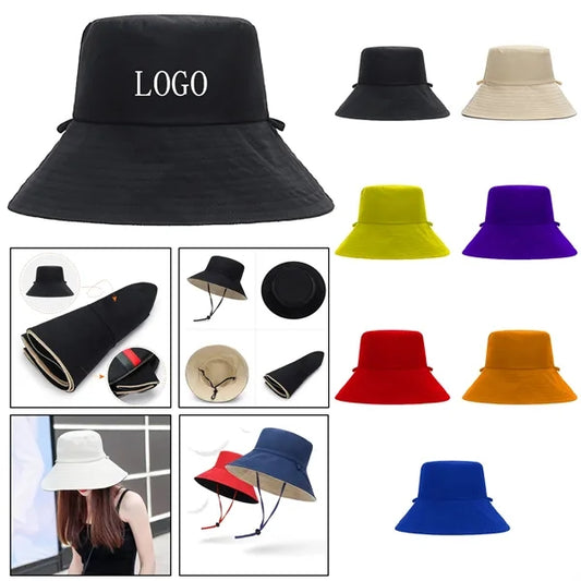 Double-Sided Bucket Large Brim Sun Hat