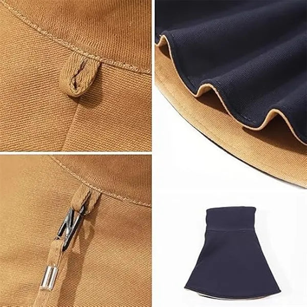 Double-Sided Bucket Large Brim Sun Hat