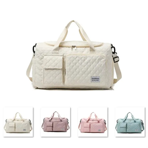 17in Women Carry on Overnight Bag with Shoe Compartment