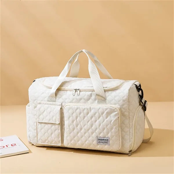 17in Women Carry on Overnight Bag with Shoe Compartment