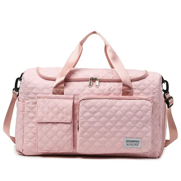 17in Women Carry on Overnight Bag with Shoe Compartment