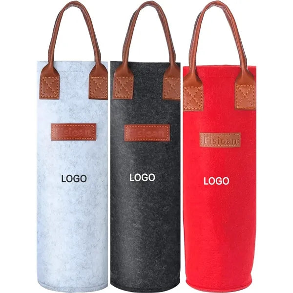 12.8 inch felt cloth single red wine packet