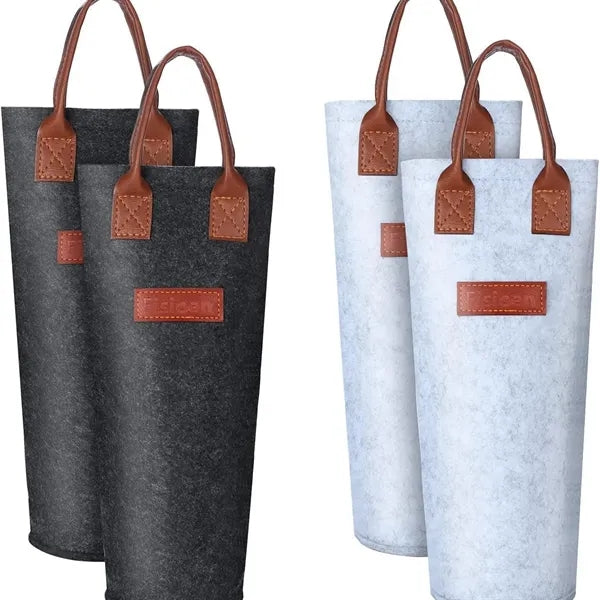 12.8 inch felt cloth single red wine packet
