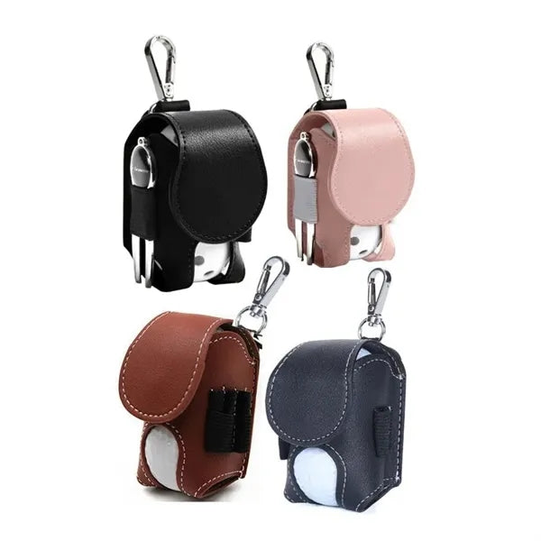 Belt-Clip Golf Ball & Tee Pouch Set