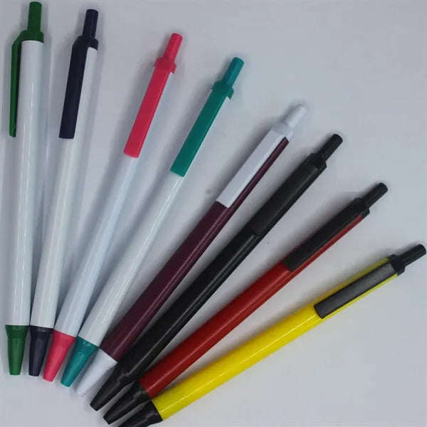 Retractable Plactic Click Pens