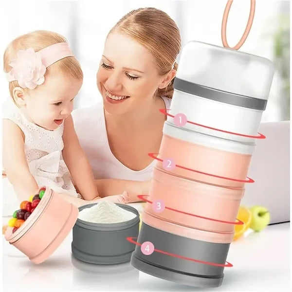 Baby Formula Dispenser 4 Compartments