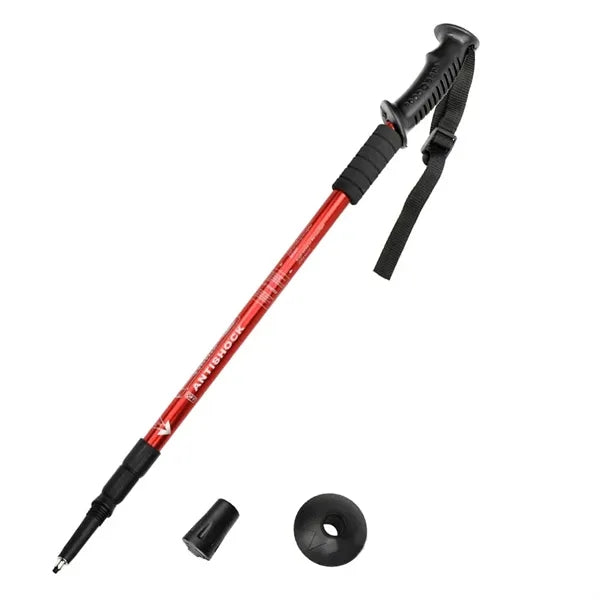 3-Section Straight Handle Aluminum Alloy Trekking Pole