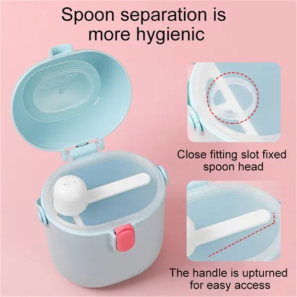 Baby Formula Dispenser with Scoop and Carry Handle