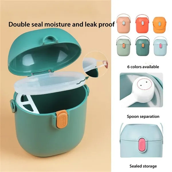 Baby Formula Dispenser with Scoop and Carry Handle