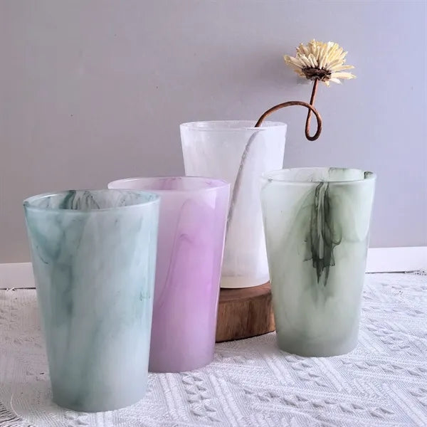 13.5oz Vintage Jade Cloud Glass Coffee Mug