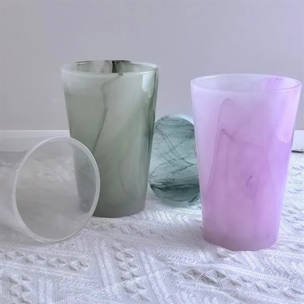 13.5oz Vintage Jade Cloud Glass Coffee Mug