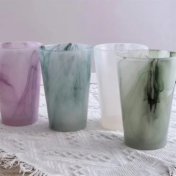 13.5oz Vintage Jade Cloud Glass Coffee Mug