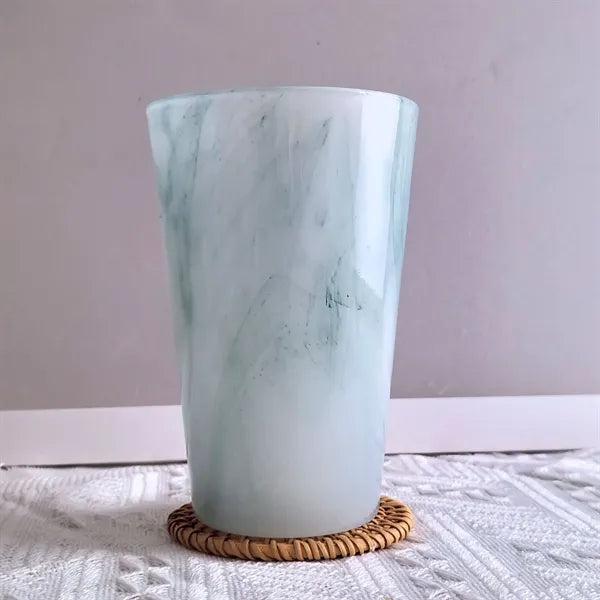 13.5oz Vintage Jade Cloud Glass Coffee Mug