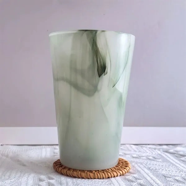 13.5oz Vintage Jade Cloud Glass Coffee Mug