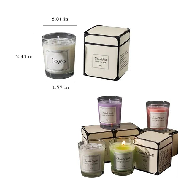 Glass Jar Scented Candle Gift Box Set