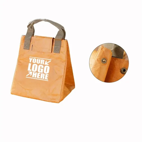 7L Waterproof Oil-proof Kraft Paper Portable Lunch Bag
