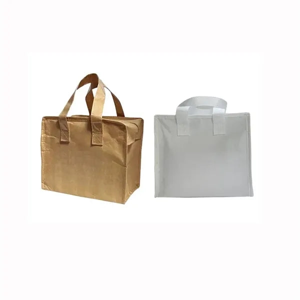 11L Waterproof Kraft Paper Hand-Held Tote Bag