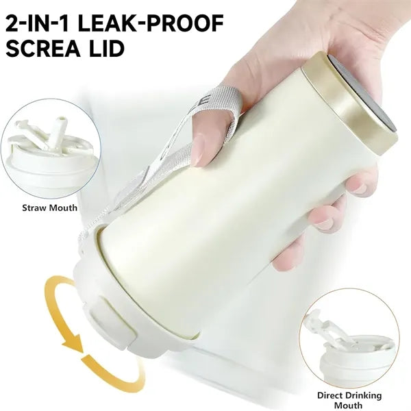 18oz Dual-Lid Coffee Vacuum Insulated Tumbler