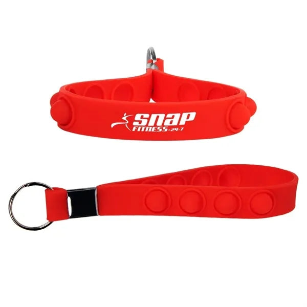 Silicone Push Pop Keychain