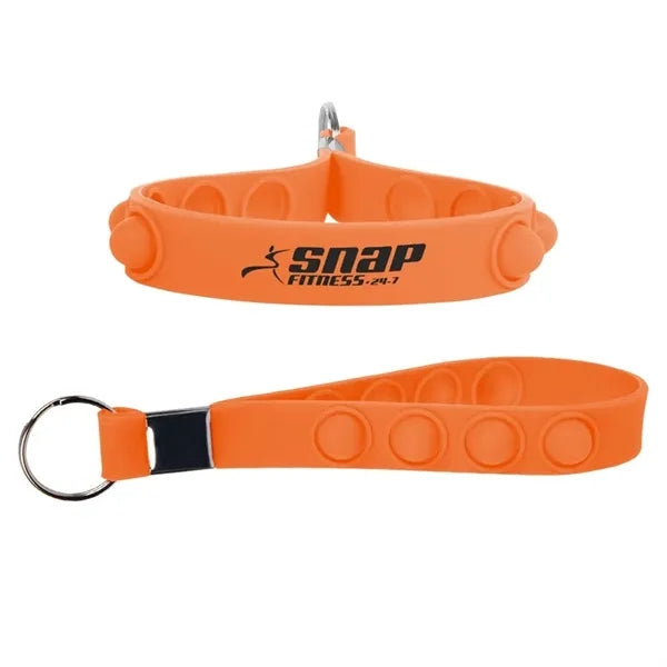 Silicone Push Pop Keychain