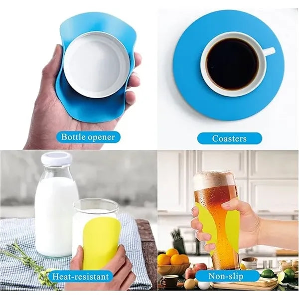 Silicone Jar Opener Gripper Pad Non-Slip Odorless & Durable