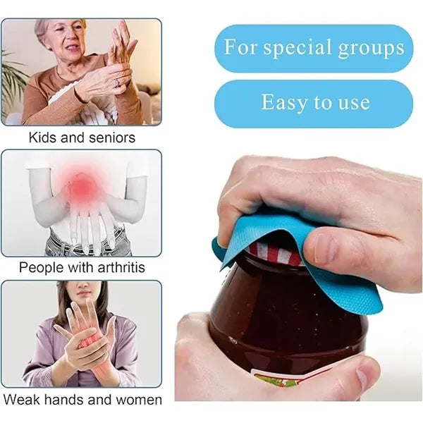 Silicone Jar Opener Gripper Pad Non-Slip Odorless & Durable