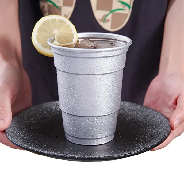 16 oz Stackable Metal Travel Tumblers Kitchen Beer Cups