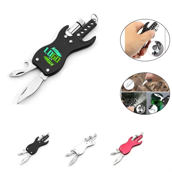 Guitar Shape 11 in 1 Outdoor Multi-purpose Utility Knife