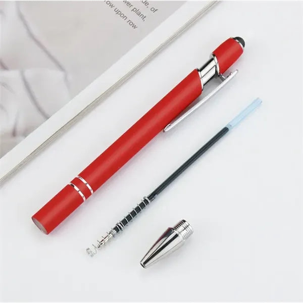 Soft-Touch Stylus Pen with Metal Barrel and Click Action