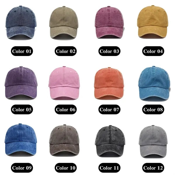Distressed Dad Hats Bulk Logo Cap