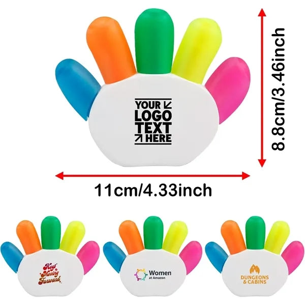 Palm Multicolor 5-In-1 Fluorescent Pens