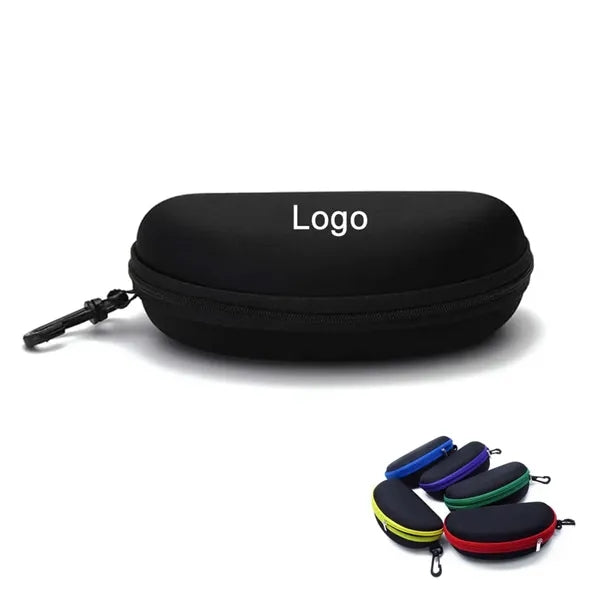 Portable Travel Zipper Sunglasses Case with Hook