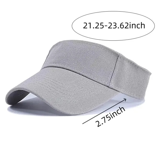 Adjustable Sport Sun Visor Hats Empty Top Baseball Cap